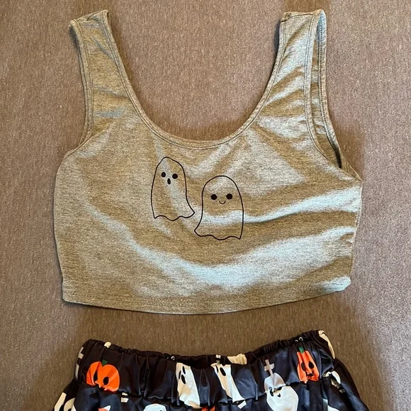 Ghost Print Sleepwear Set - Picture 2 of 3